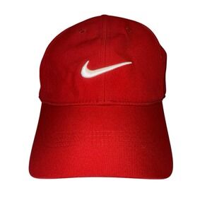 Nike Legacy 91 Golf Dri Fit Red Adjustable Hat One Size Unisex